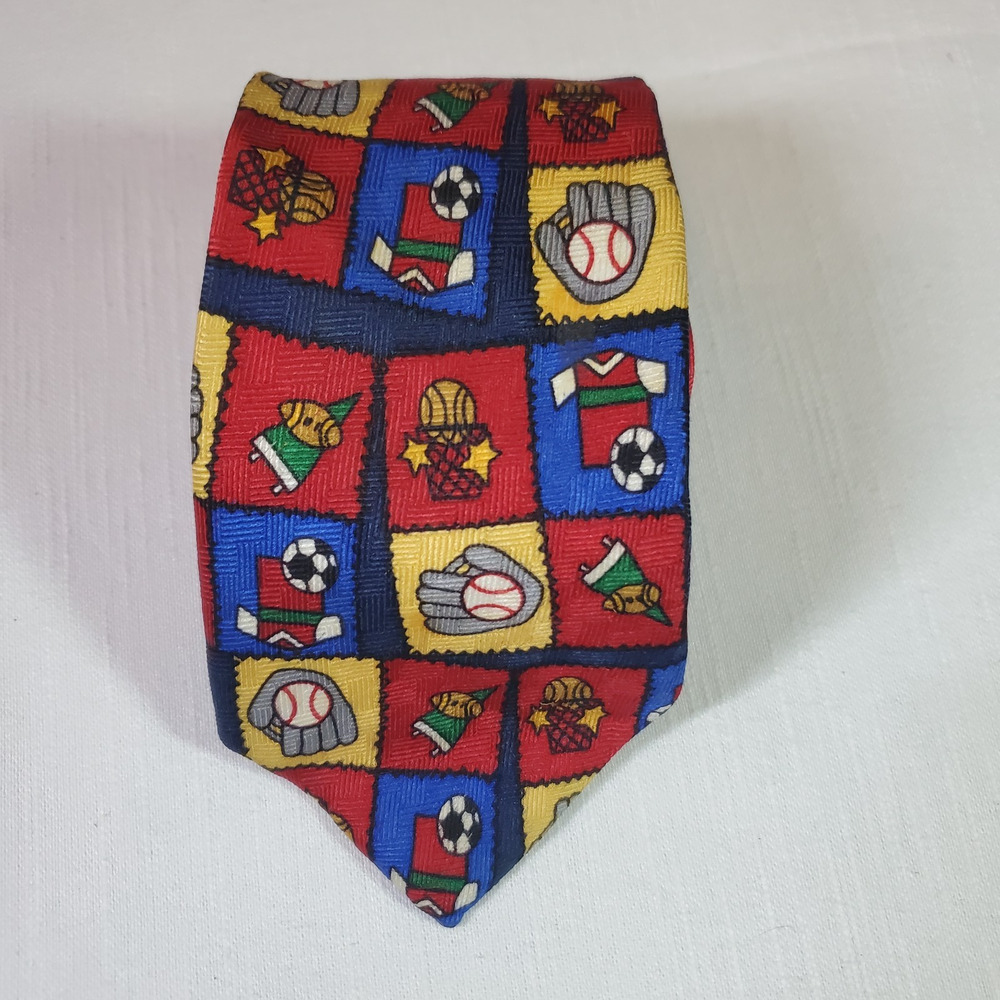 Class Blue Mens Silk Necktie Sports Novelty Print Suit Dress Tie Classic